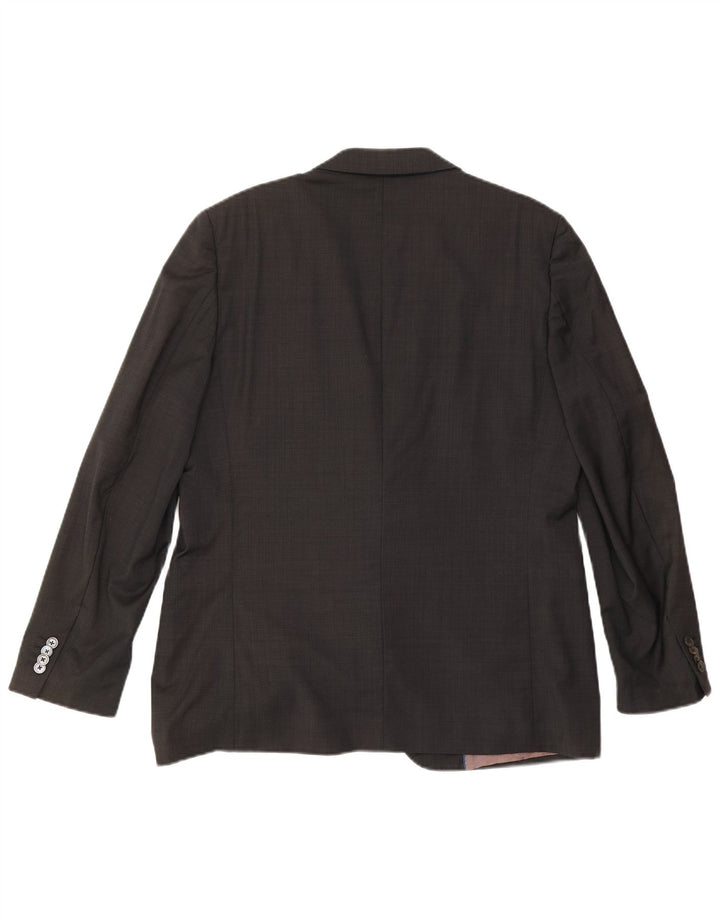 Jaqueta blazer masculina Massimo Dutti com 2 botões US 46 XL cinza acetato clássico