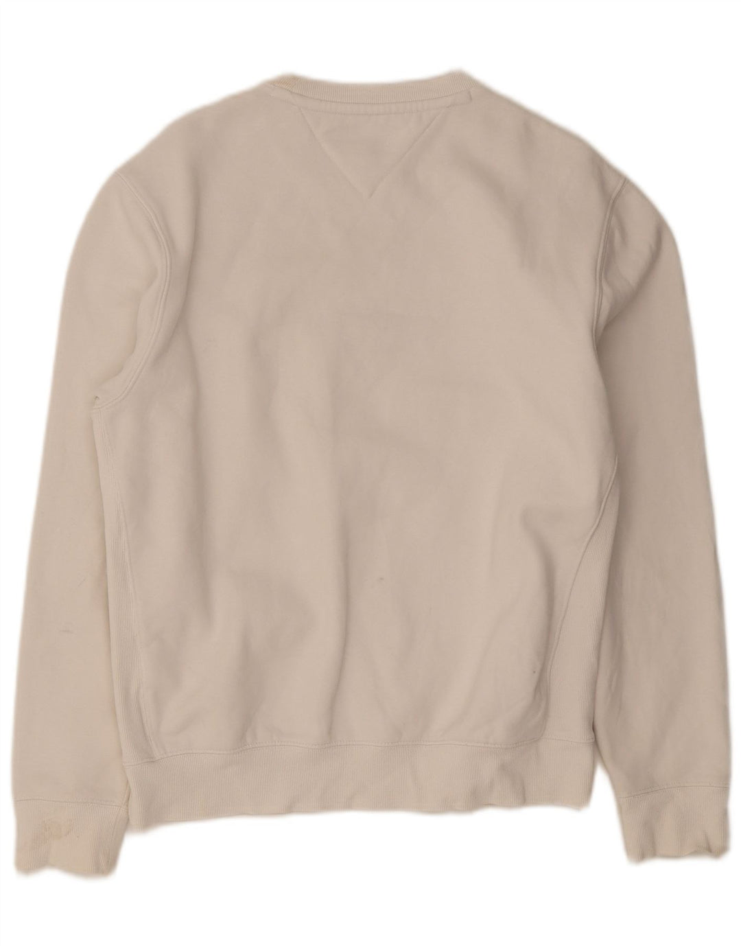 Tommy Hilfiger moletom gráfico masculino jumper pequeno algodão branco