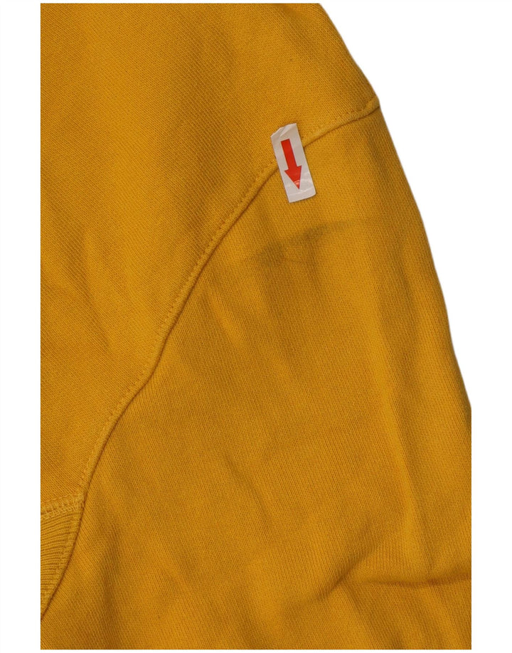 CHAMPION Suéter feminino com capuz gráfico Reverse Weave Reino Unido 14 Médio Amarelo