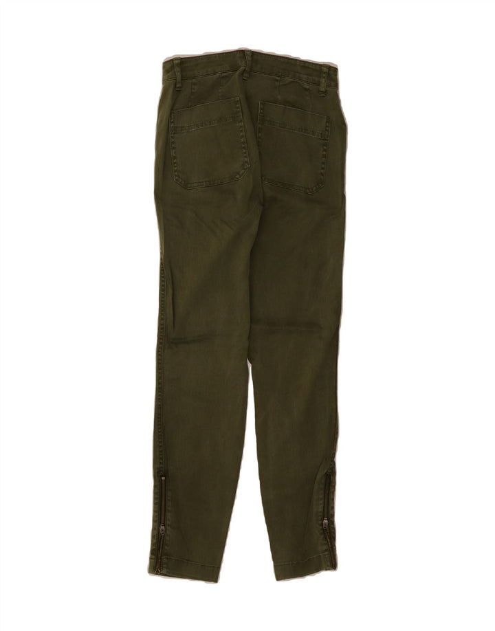 J. CREW Womens Slim Chino Trousers W25 L28 Green Cotton Vintage J. Crew and Second-Hand J. Crew from Messina Hembry 