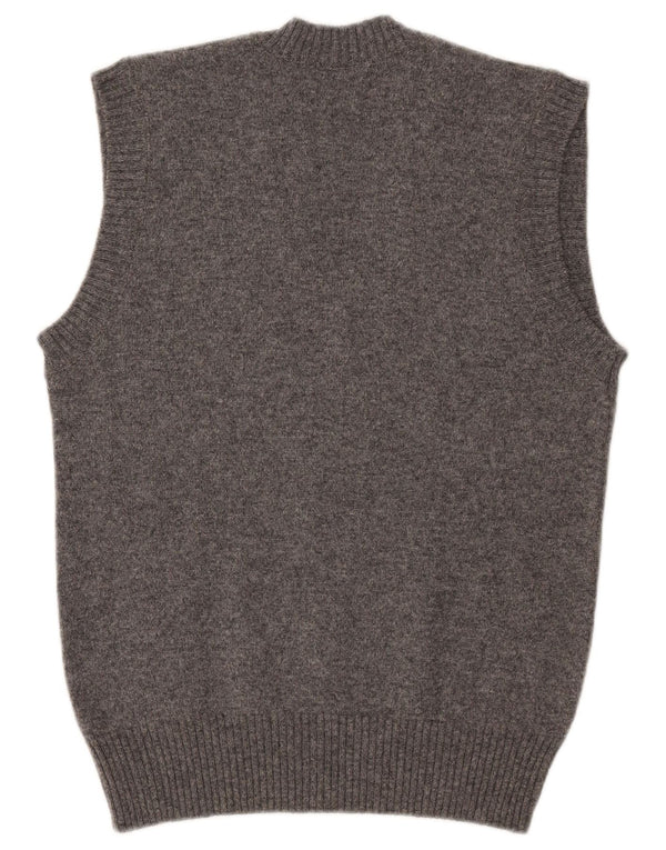 Almira Mens Vest Tank Top Lã Cinza Médio
