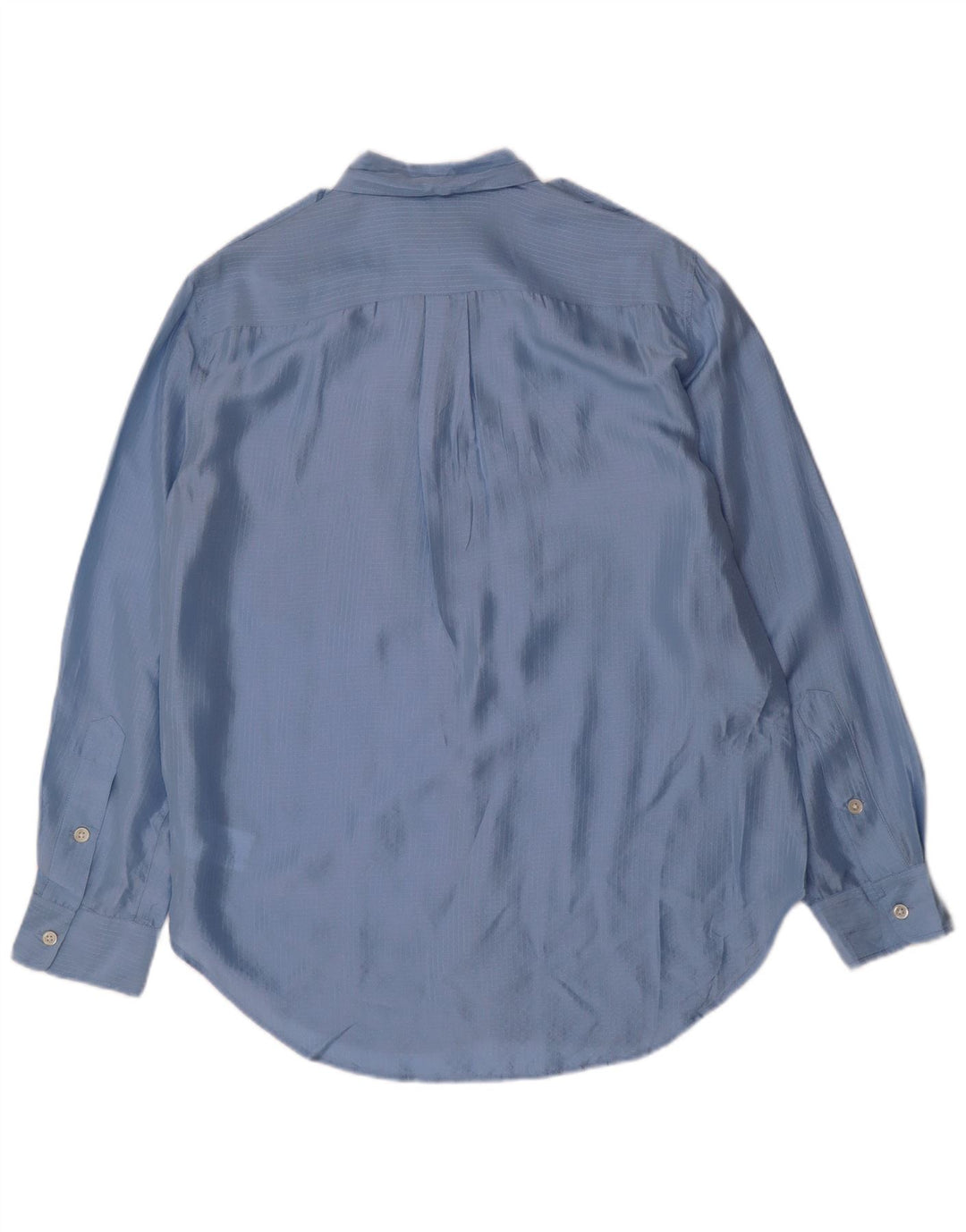 Camisa militar masculina Polo Ralph Lauren pequena seda xadrez azul