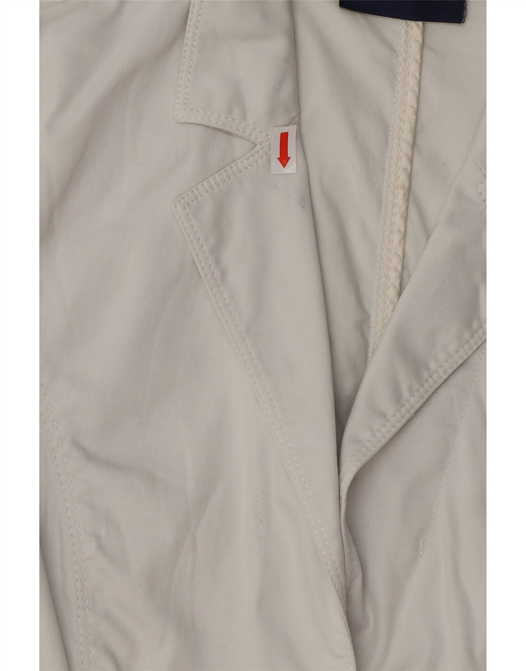 Jaqueta blazer feminina TRUSSARDI com 3 botões IT 40 algodão branco pequeno