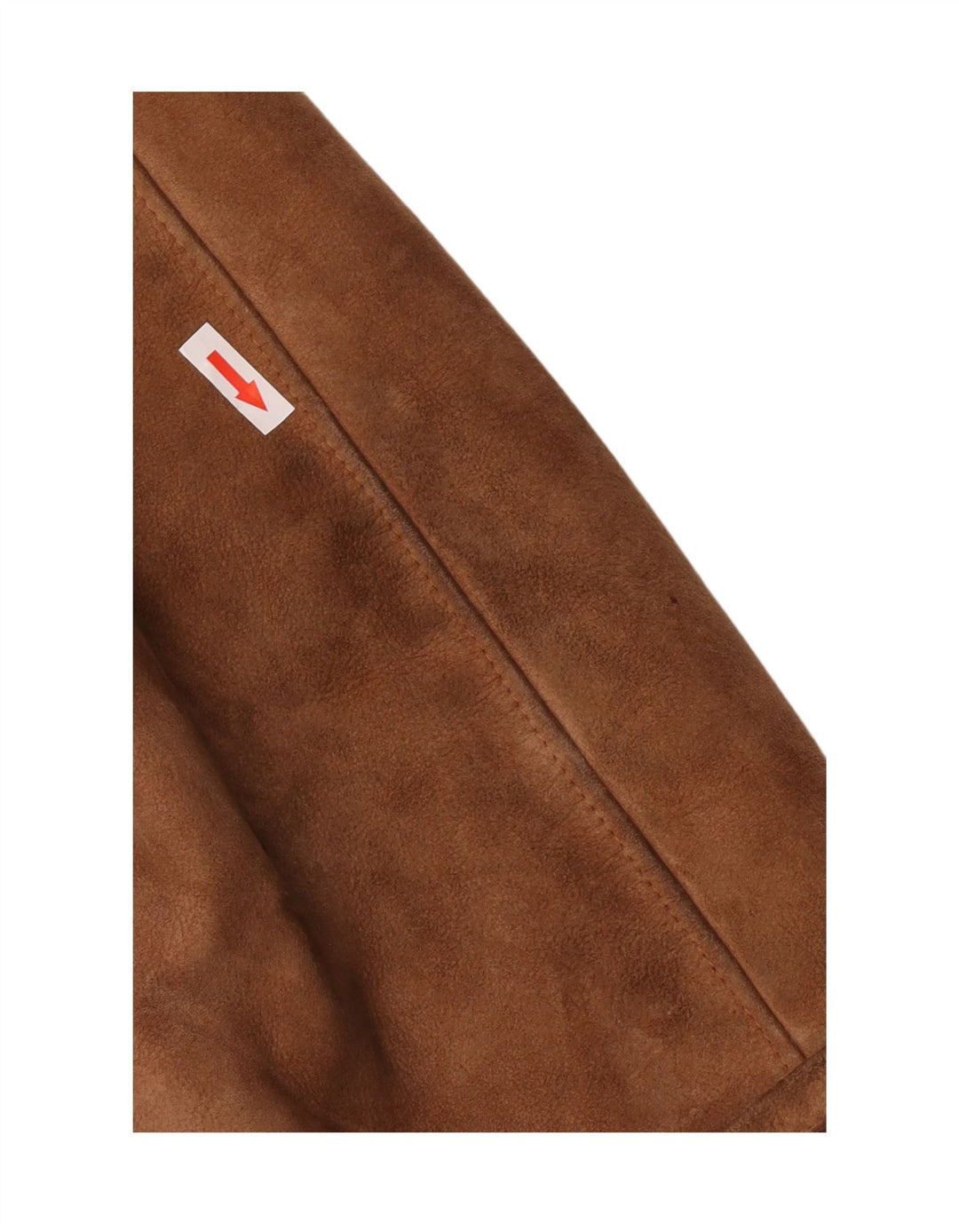 Jaqueta feminina vintage de shearling de grandes dimensões EU 40 Shearling marrom médio