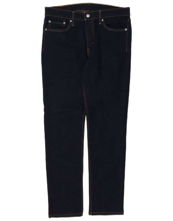 Levi's Masculino 511 Slim Jeans W33 L32 Azul Marinho Algodão