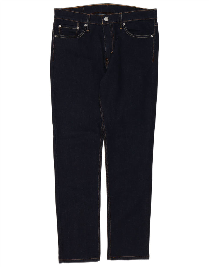 Levi's Masculino 511 Slim Jeans W33 L32 Azul Marinho Algodão