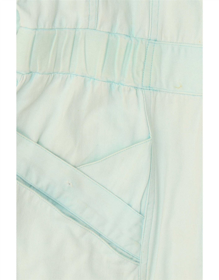 Macacão feminino vintage de manga comprida oversized UE 38 azul médio