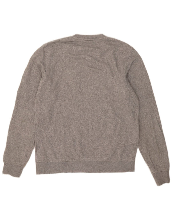 Moletom masculino Nike Jumper grande algodão manchado cinza