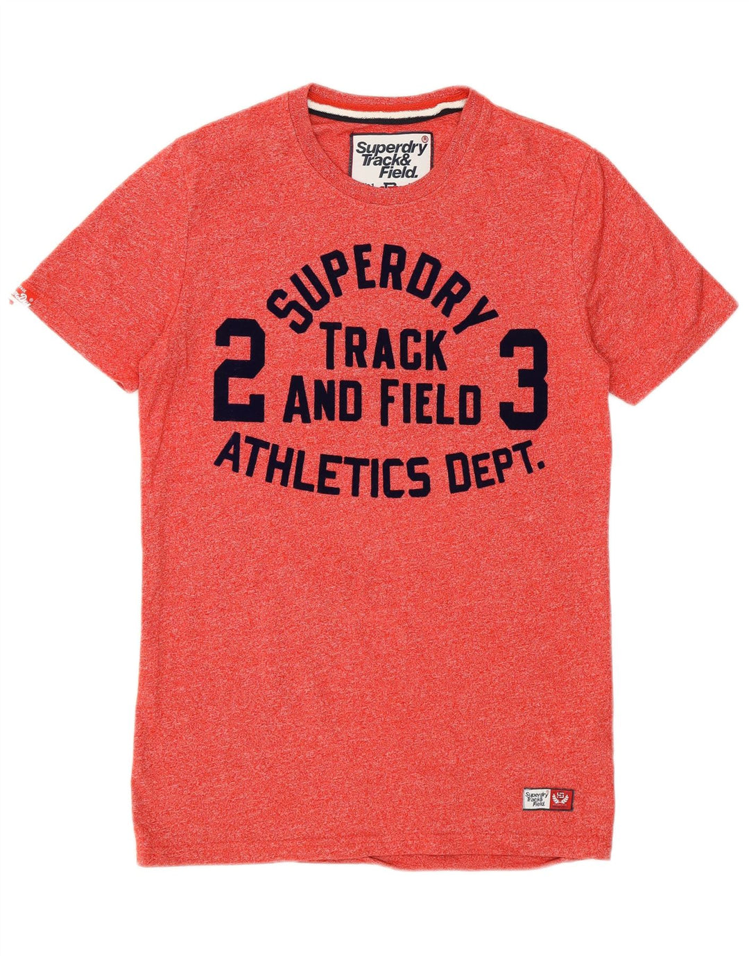 Camiseta masculina gráfica SUPERDRY top pequeno algodão vermelho