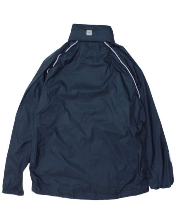 Jaqueta de chuva masculina Mountain Warehouse com capuz e ajuste solto Reino Unido 34 XS azul marinho