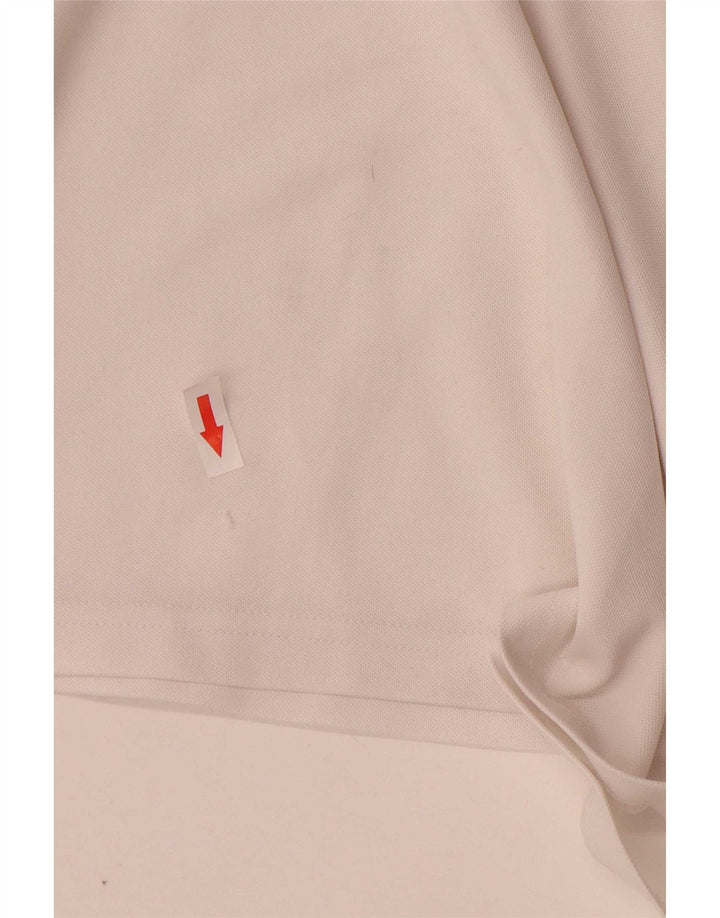 Adidas Mens Climalite Camiseta Top Médio Branco Colourblock Poliéster