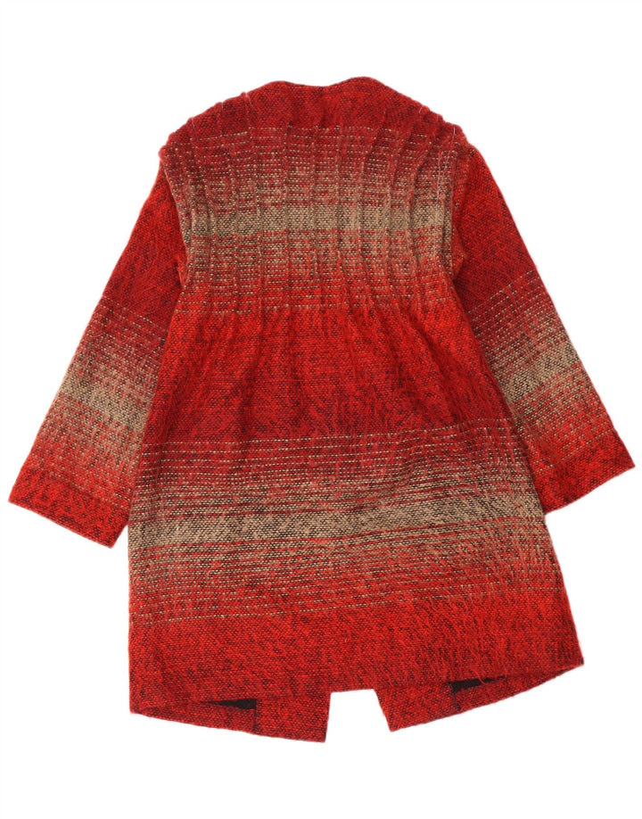 Sobretudo feminino Avoca UK 4 XS acrílico listrado vermelho