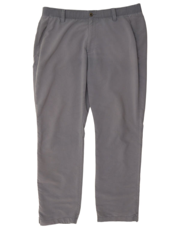 Under Armour Mens Straight Chino Calças W38 L32 Cinza