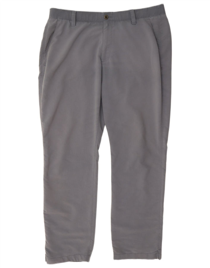 Under Armour Mens Straight Chino Calças W38 L32 Cinza