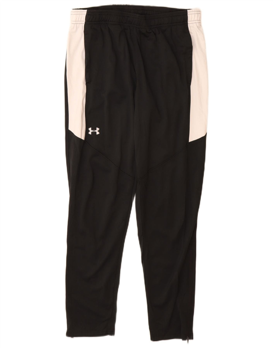 Calça de treino Under Armour Boys 9-10 anos médio preto colorblock
