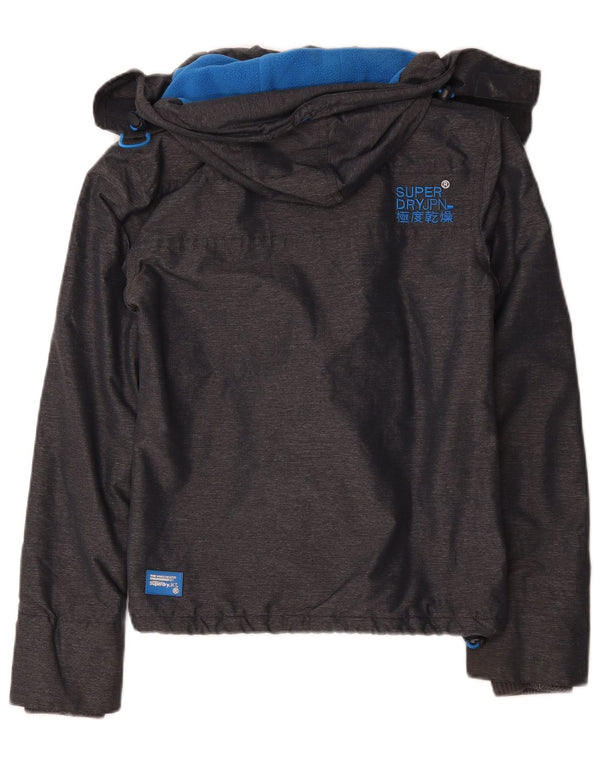 Jaqueta corta-vento feminina Superdry com capuz e blusão UK 6 XS cinza