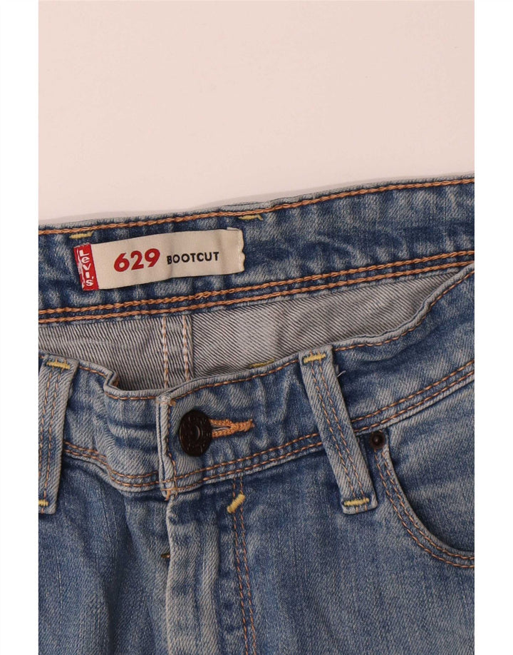 Calça jeans feminina Levi's 629 Bootcut W28 L30 azul