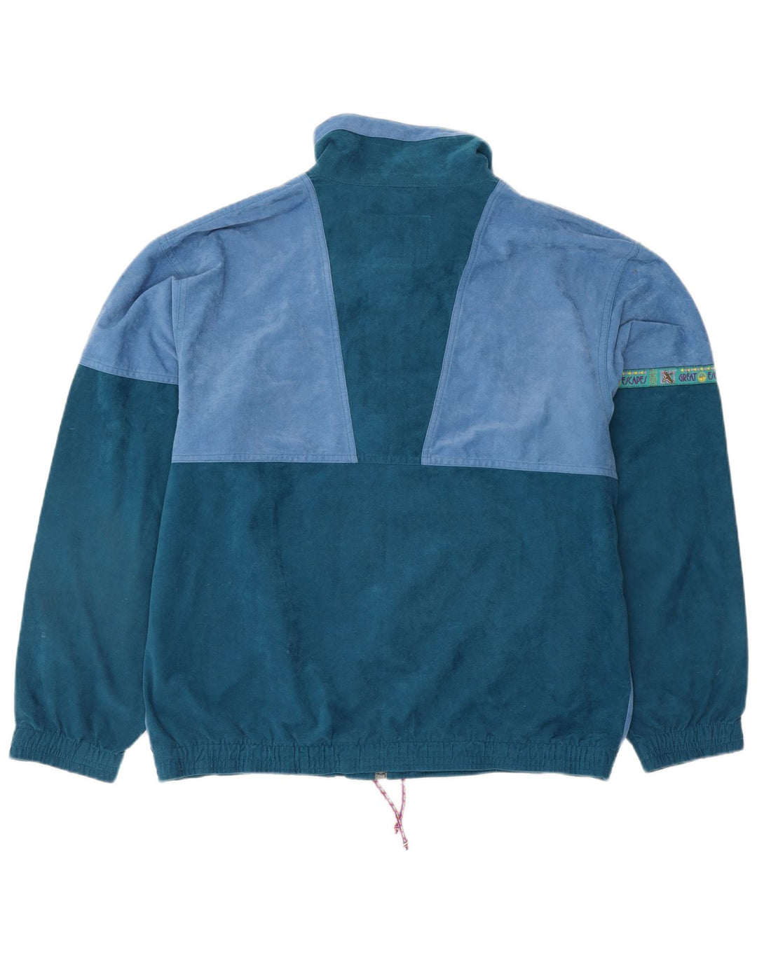 Jaqueta masculina de agasalho GREAT ESCAPES IT 48 azul médio colorblock