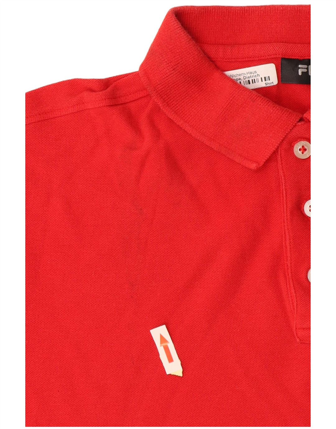 Camisa polo masculina FILA grande algodão vermelho