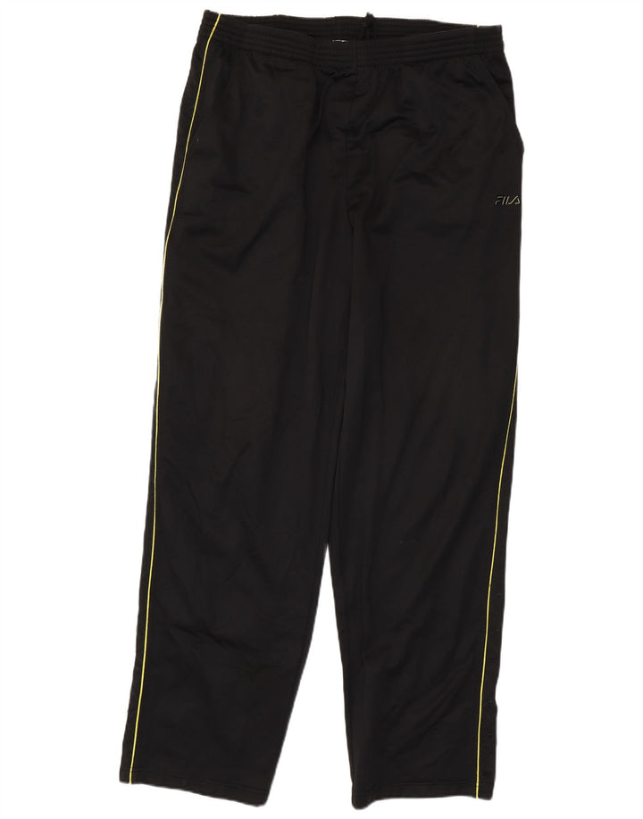 Calça de treino masculina Fila XL preto poliéster