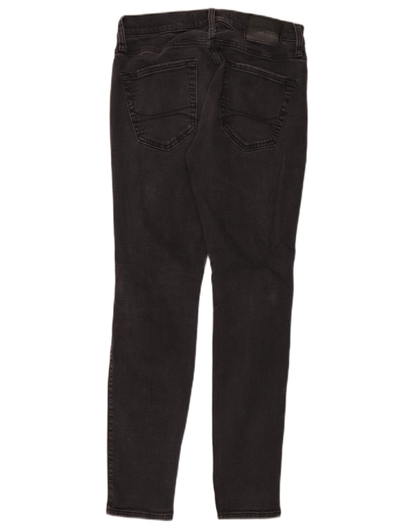 Hollister Mens Distressed Slim Jeans W30 L30 Cinza Algodão