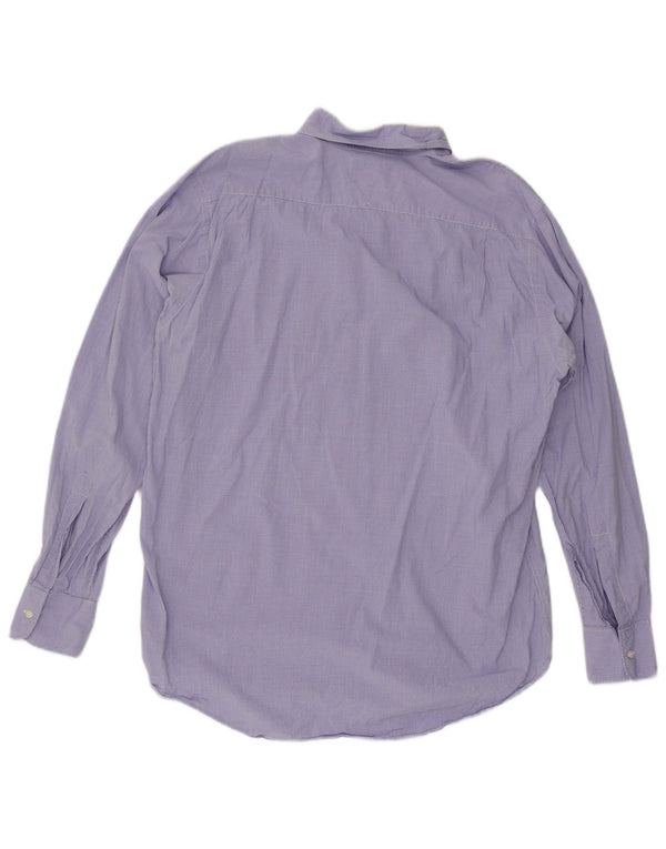 Camisa masculina Hackett XL azul algodão guingão