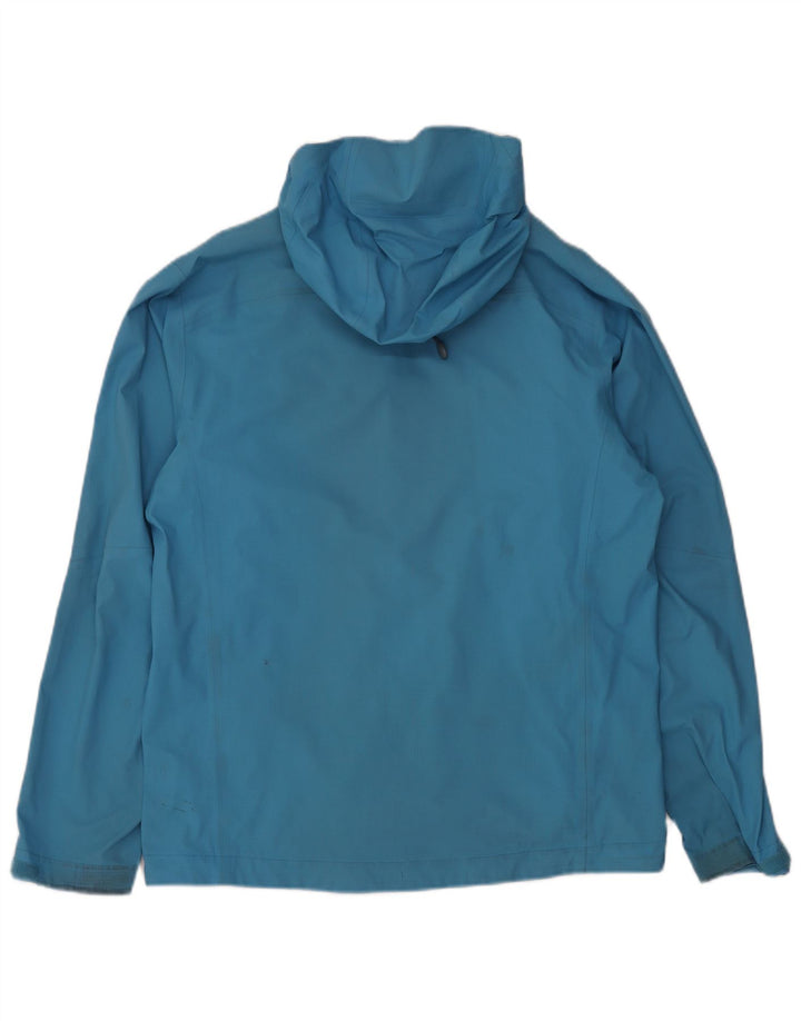 Jaqueta de chuva masculina Patagonia com capuz UK 38 nylon azul médio