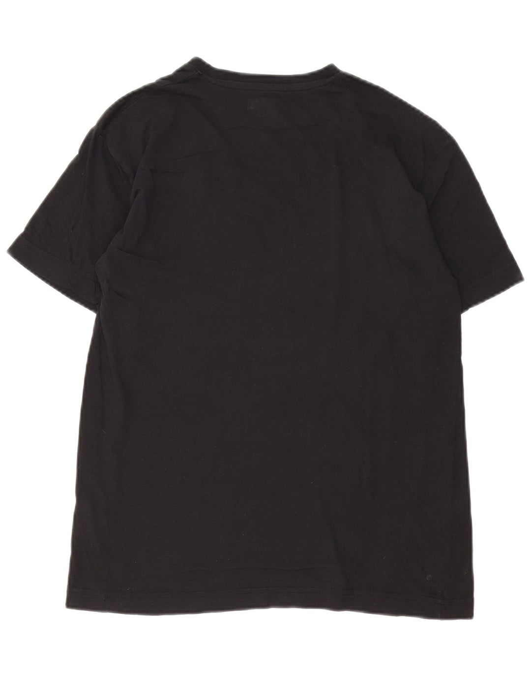 Camiseta feminina Kappa com estampa gráfica grande de algodão preto