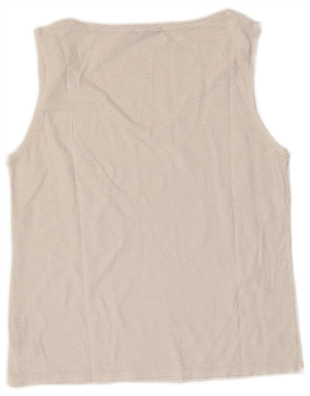 Top colete feminino Sisley UK 8 pequeno algodão branco