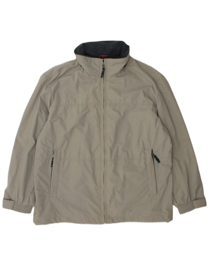 Jaqueta corta-vento masculina C&A IT 46 poliéster cinza grande