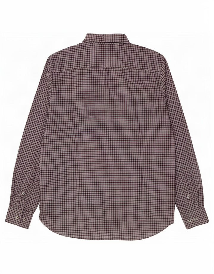 Camisa masculina Slim Fit Tommy Hilfiger XL cinza xadrez algodão