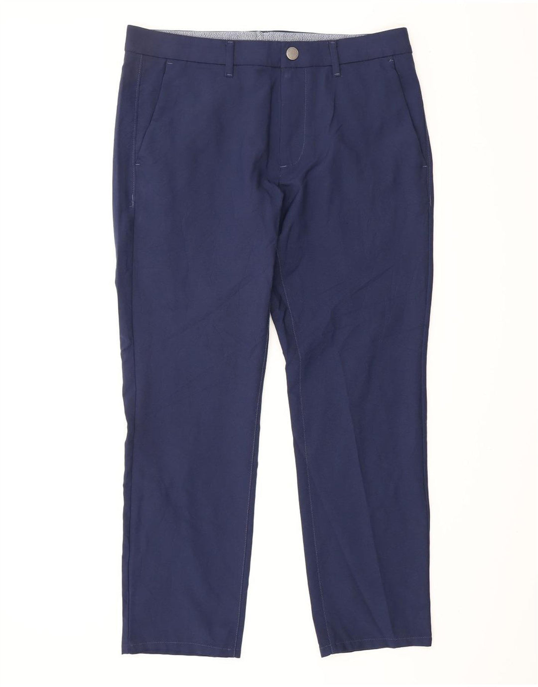 Calça Chino Masculina Slim Fit BONOBOS W32 L28 Azul Marinho Poliéster