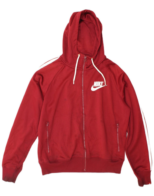 Nike Mens Tracksuit Top Jacket Médio Borgonha Poliéster