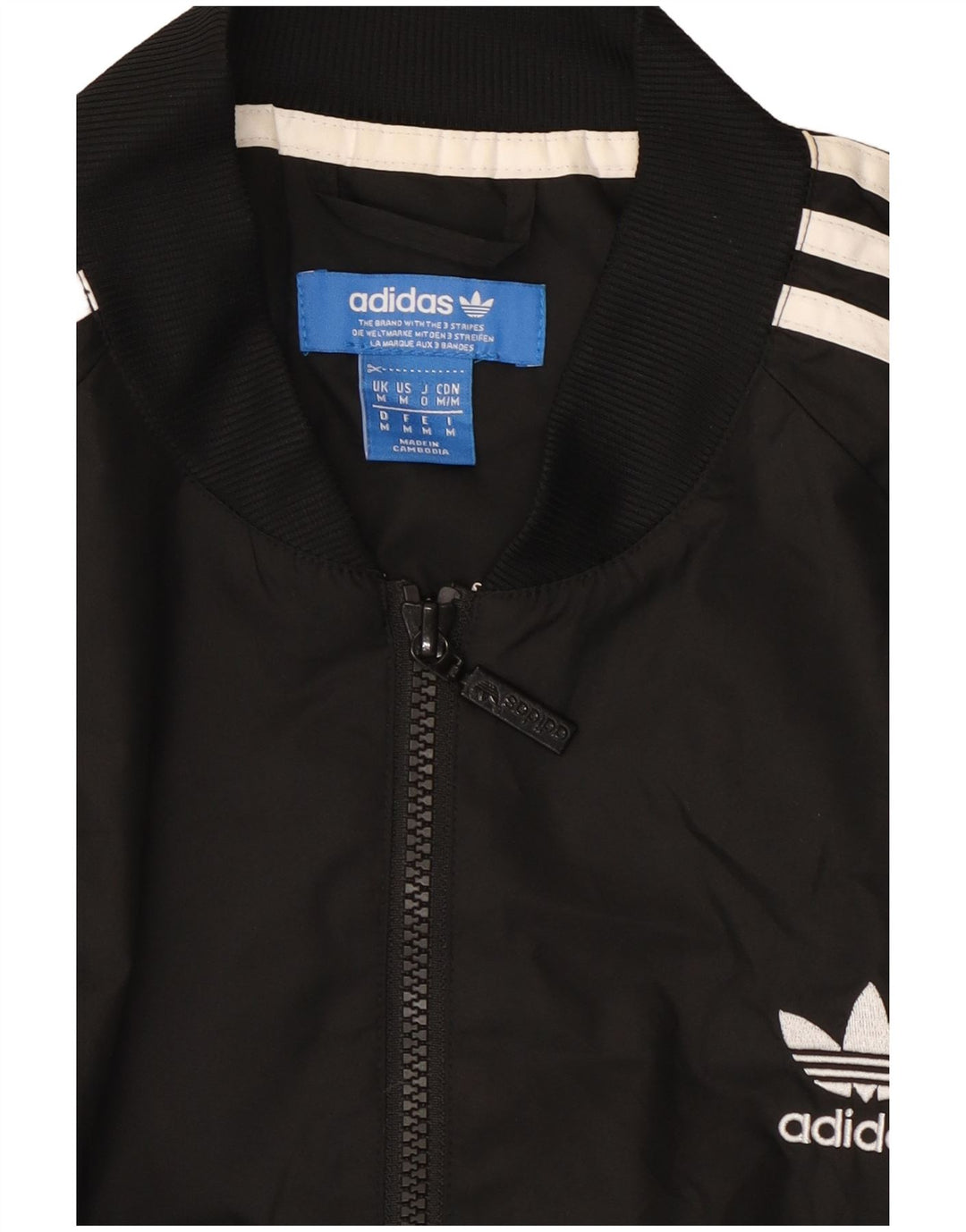 Jaqueta Adidas Mens Treino Top Médio Poliéster Preto