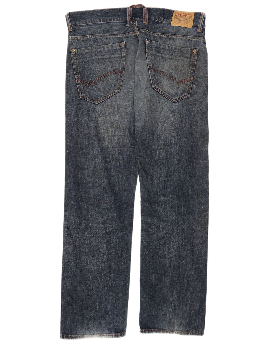 TOMMY HILFIGER Jeans reto masculino W36 L32 algodão azul