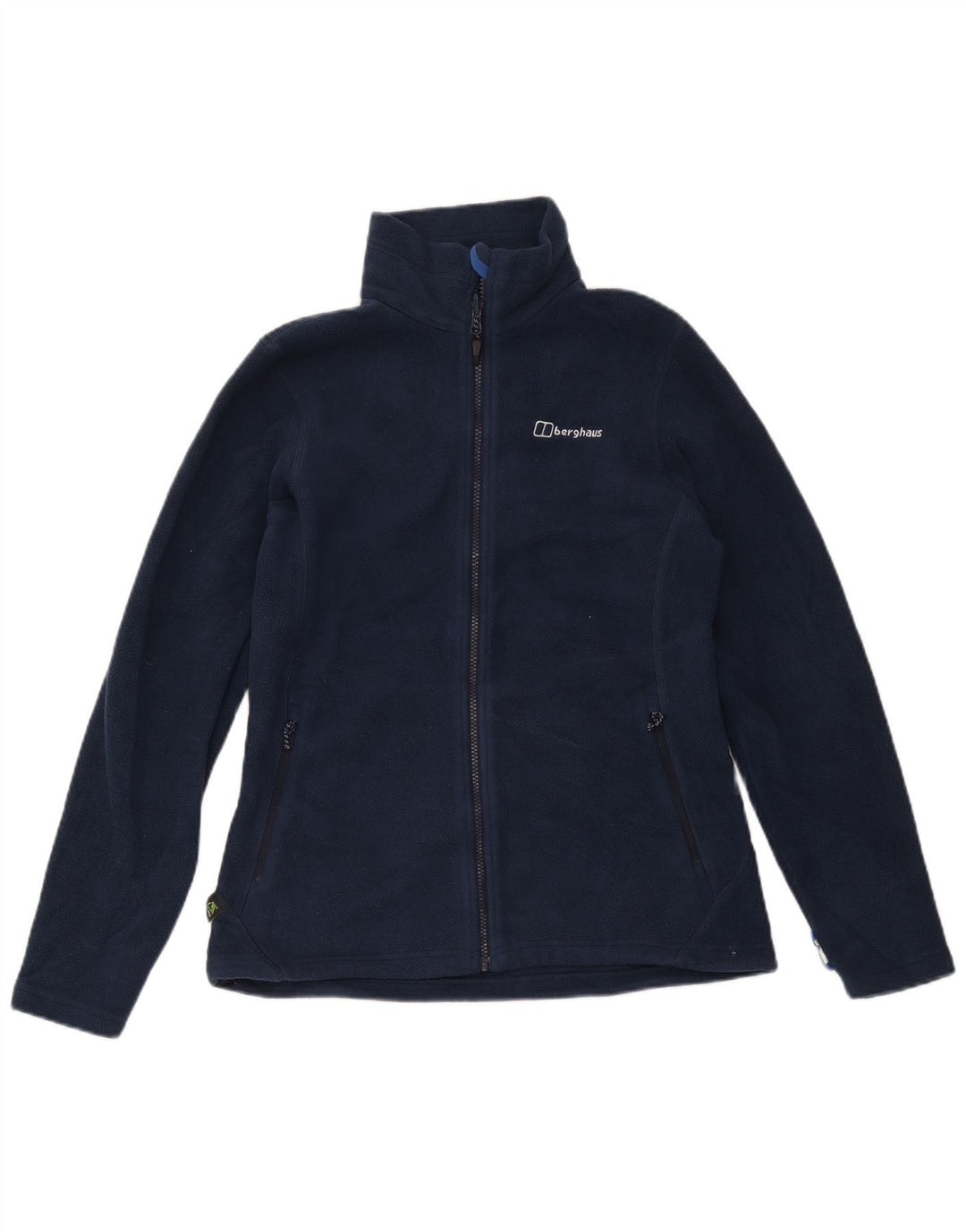 Jaqueta de lã feminina Berghaus UK 14 grande poliéster azul marinho