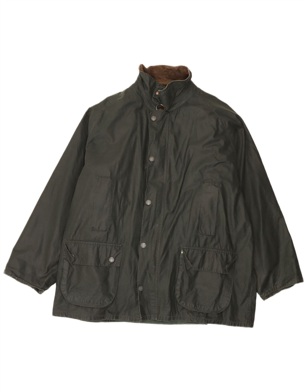 Jaqueta masculina de algodão encerado Polbot UK 42 XL verde