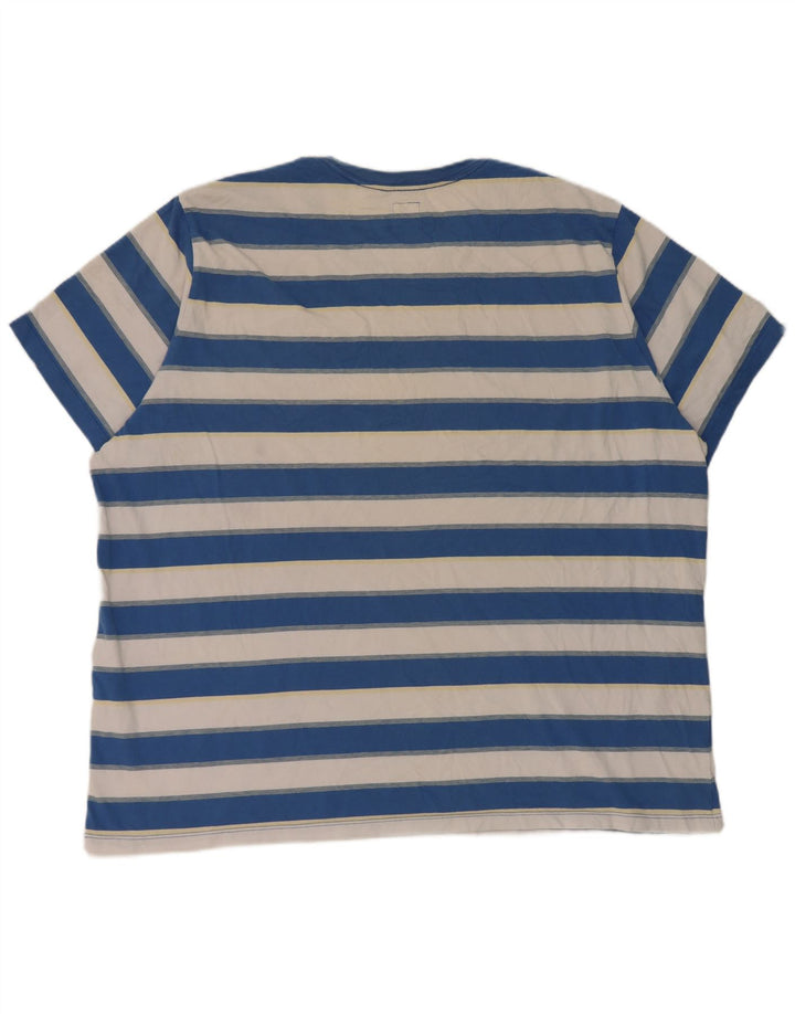 Camiseta masculina padrão Levi's 2XL algodão listrado azul
