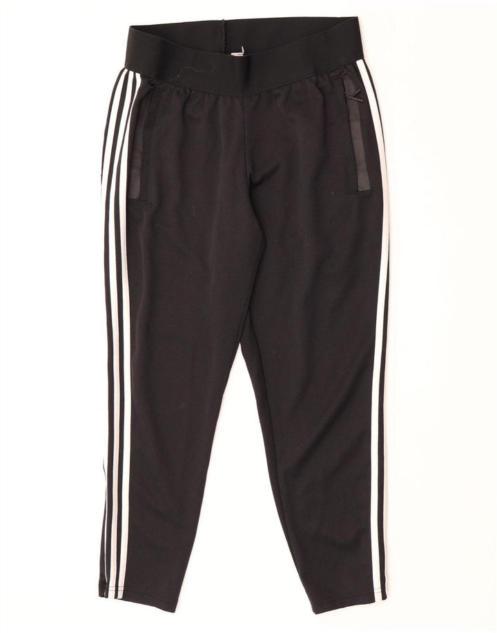 Calça de treino feminina Adidas UK 12/14 médio preto poliéster