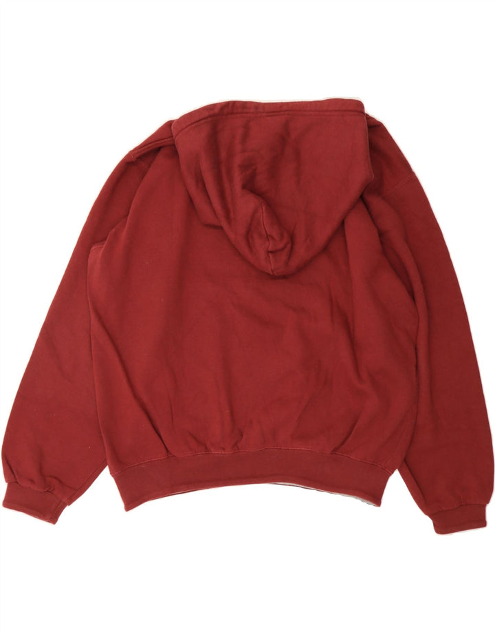 CHAMPION Mens Graphic Hoodie Jumper Large Burgundy Vintage Champion and Second-Hand Champion from Messina Hembry 