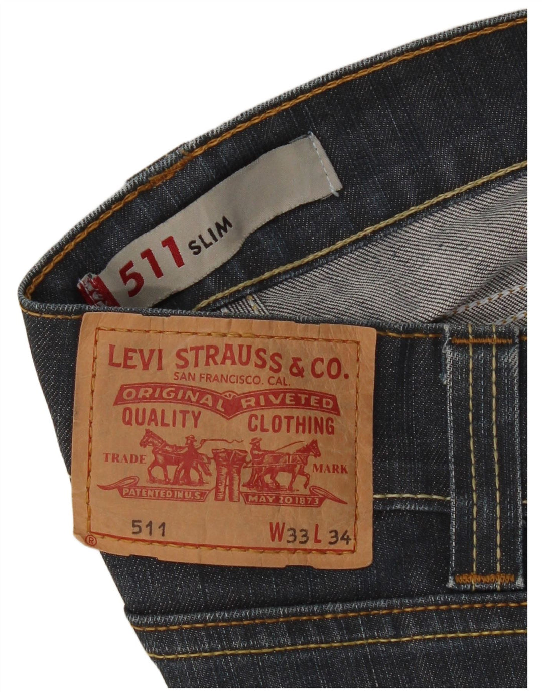 LEVI'S Masculino 511 Slim Jeans W33 L29 Azul Marinho