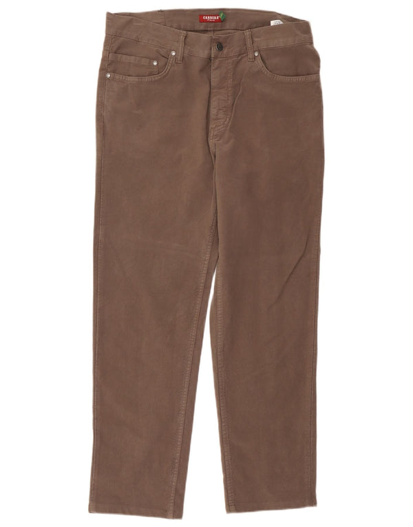 Calça Carrera masculina 700 reta casual W33 L27 algodão marrom