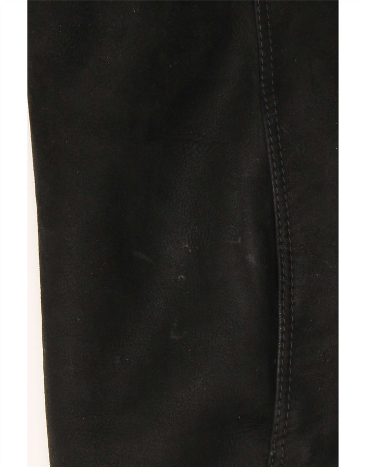 Casaco de corte grande feminino vintage IT 46 grande corte preto