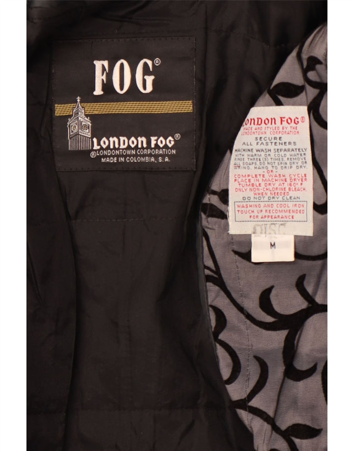 LONDON FOG Jaqueta corta-vento feminina grande Reino Unido 14 cinza médio floral