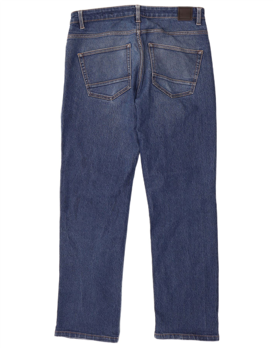 BENCH Mens Straight Jeans W32 L32 Azul Algodão