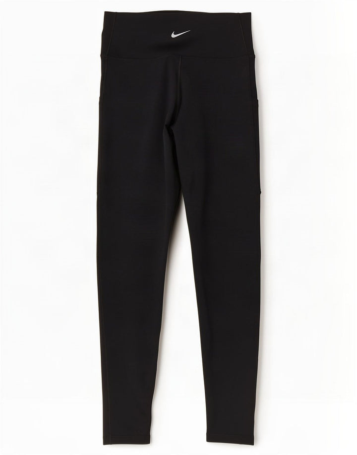 Leggings Nike Dri Fit Crop Femininas UK 12 Médio Preto Poliéster