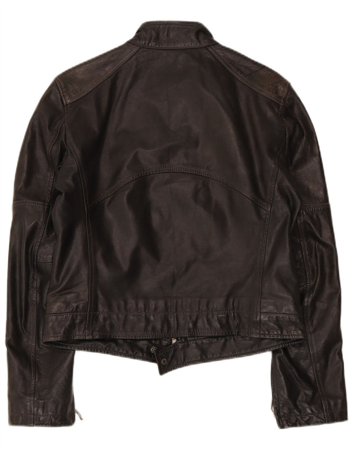 Jaqueta de couro feminina Victory IT 42 couro preto médio