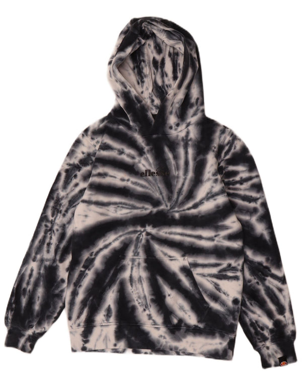 Suéter Ellesse Boys Graphic com capuz 10-11 anos azul marinho tie-dye algodão