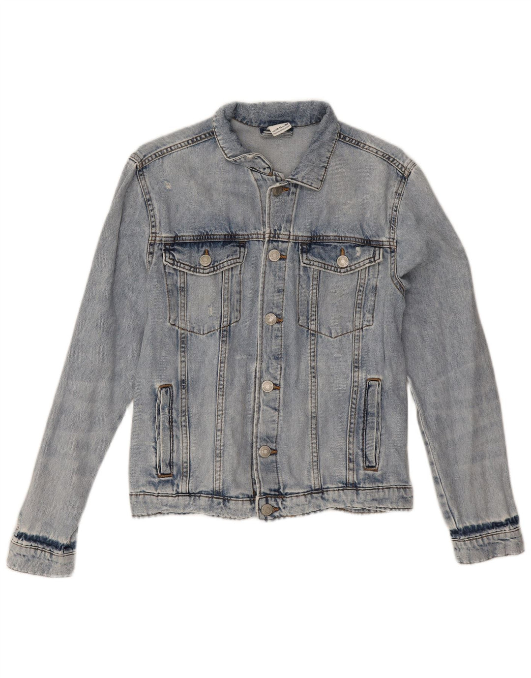 Zara Jaqueta jeans feminina 13-14 anos algodão azul