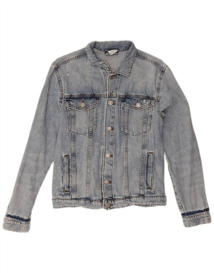 Zara Jaqueta jeans feminina 13-14 anos algodão azul